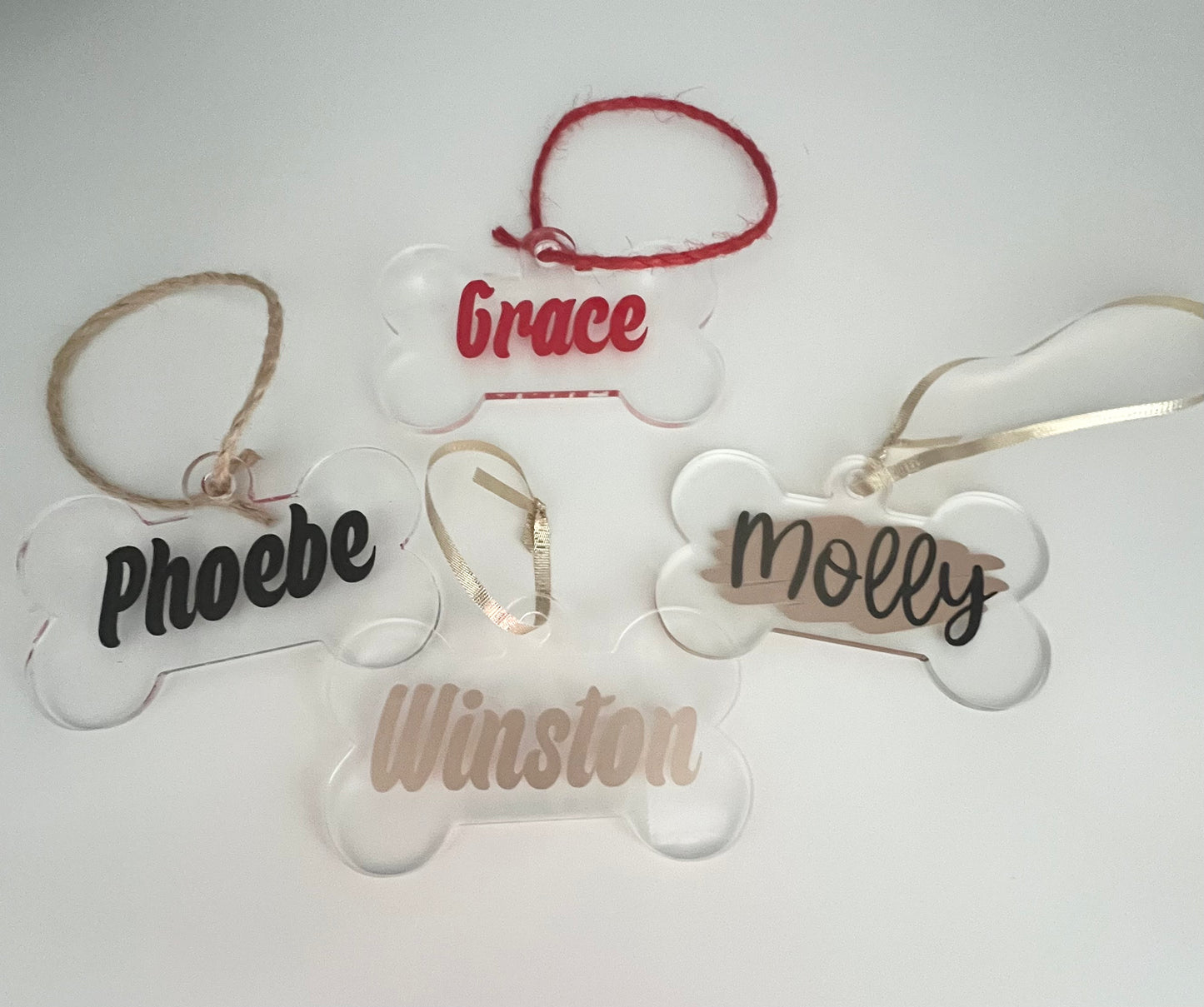 Dog Bone Ornament - Customized